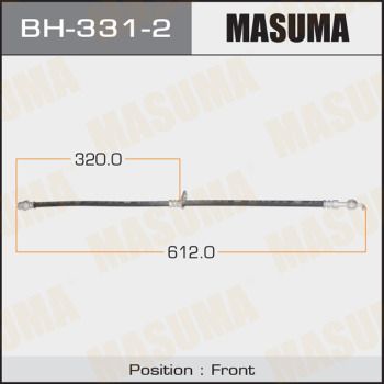 Шланг тормозной передний левый Masuma BH3312