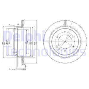 Диск тормозной DELPHI BG3353