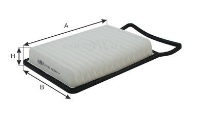 Фильтр воздушный GOODWILL AG761ECO