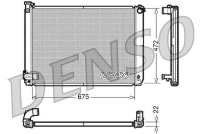 Радиатор системы охлаждения двигателя DENSO DRM51005