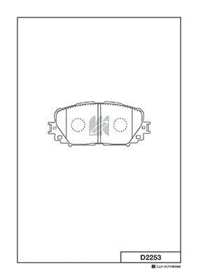 Колодки тормозные дисковые MK KASHIYAMA D2253