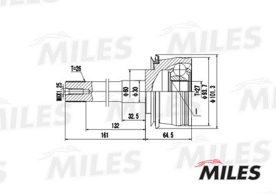 ШРУС наружный Miles GA20450