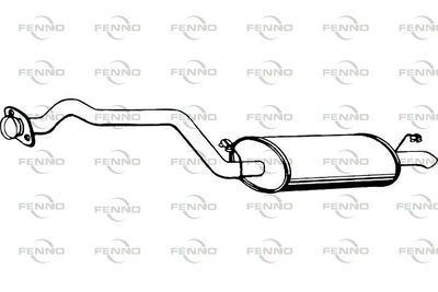 Глушитель средняя часть POLMOSTROW 3040