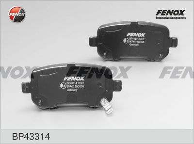 Колодки тормозные дисковые передние FENOX BP43314