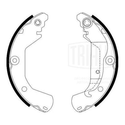 Колодки тормозные барабанные TRIALLI GF4542