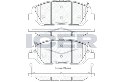 Колодки тормозные дисковые Mando MPH65