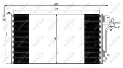 Радиатор кондиционера NRF 35622