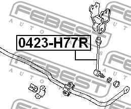 Тяга стабилизатора заднего FEBEST 0423H77R