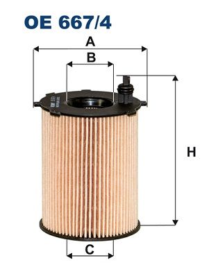 Фильтр масляный картридж FILTRON OE6674