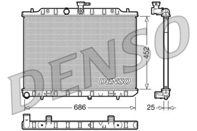 Радиатор системы охлаждения DENSO DRM46007