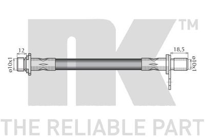 Шланг тормозной NK 854552