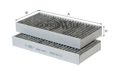 Фильтр салона угольный TSN 97246