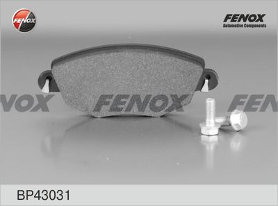 Колодки тормозные дисковые передние FENOX BP43031