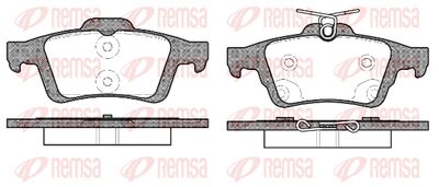 Колодки тормозные дисковые REMSA 084270