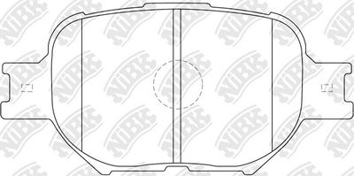 Колодки тормозные передние NIBK PN1430