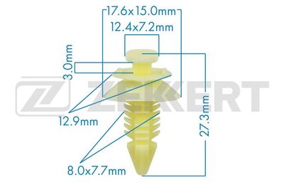 Клипса крепежная LEX WW11411