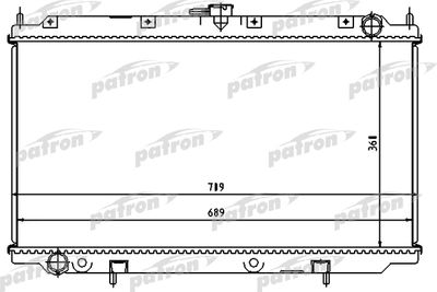Радиатор системы охлаждения PATRON PRS3490