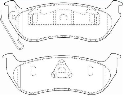 Колодки тормозные дисковые задние AKYOTO AKD0981