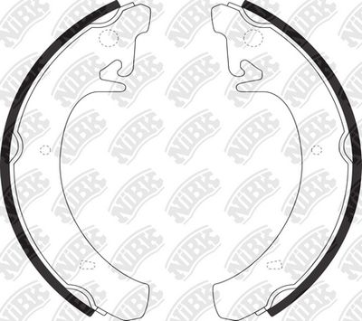 Колодки тормозные барабанные NIBK FN0511
