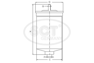 Фильтр топливный SCT Germany ST6160