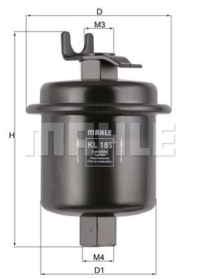 Фильтр топливный MAHLE KL185