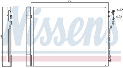 Радиатор кондиционера NISSENS 940370