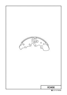 Колодки тормозные задние барабанные MK KASHIYAMA K3406