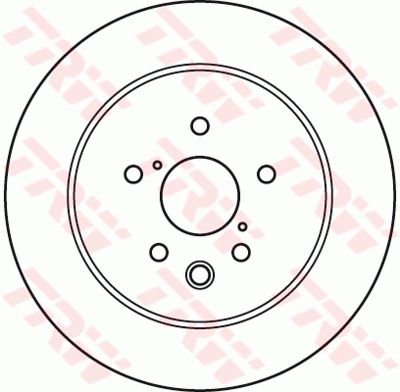 Диск тормозной TRW DF6063