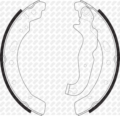Колодки тормозные барабанные NIBK FN0630