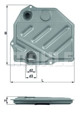 Фильтр АКПП MAHLE HX46