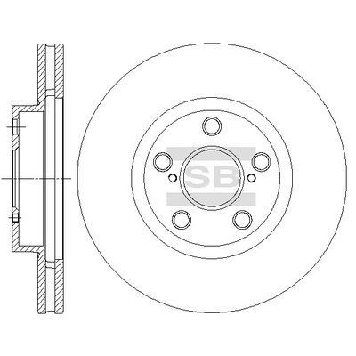 Диск тормозной SANGSIN SD4049