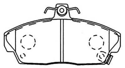 Колодки тормозные дисковые передние AKYOTO AKD1337
