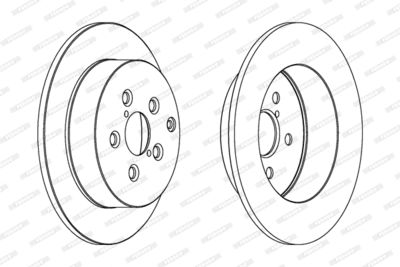 Диск тормозной FERODO DDF1406