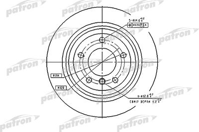 Диск тормозной задний PATRON PBD2768