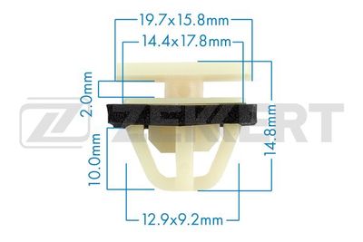 Клипса крепежная Zekkert BE1937