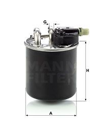 Фильтр топливный MANN-FILTER WK82014