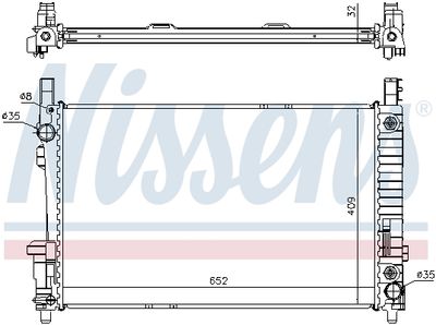 Радиатор NISSENS 62799A