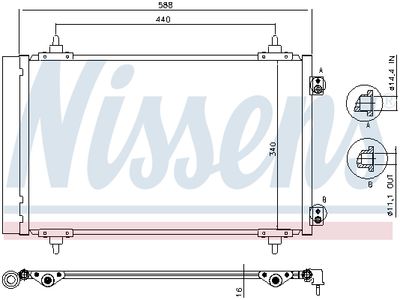 Радиатор кондиционера NISSENS 940111