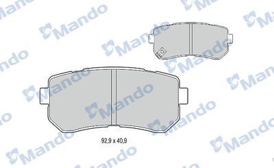Колодки тормозные дисковые задние Mando MBF015219