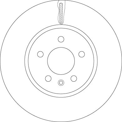 Диск тормозной передний TRW DF6260S