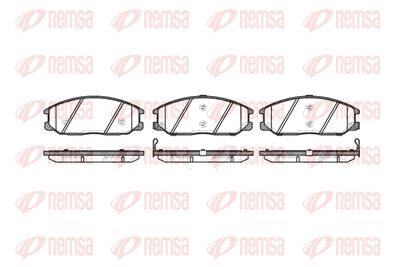 Колодки тормозные дисковые передние REMSA 077112