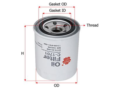 Фильтр масляный SAKURA C1701