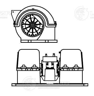 Вентилятор отопителя LUZAR LFH0905
