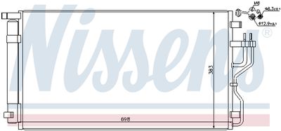 Радиатор кондиционера NISSENS 940208