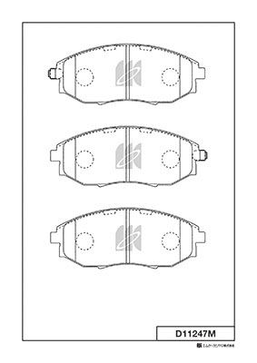 Колодки тормозные дисковые MK KASHIYAMA D11247M
