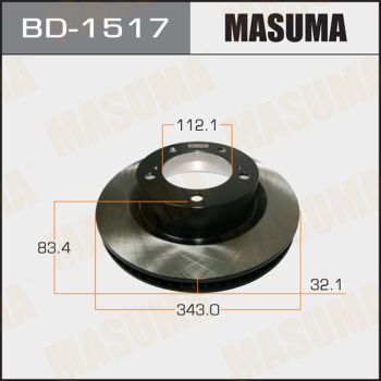 Диск тормозной передний Masuma BD1517