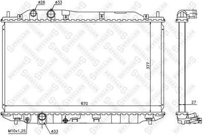 Радиатор STELLOX 1025421SX