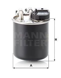 Фильтр топливный MANN-FILTER WK82016