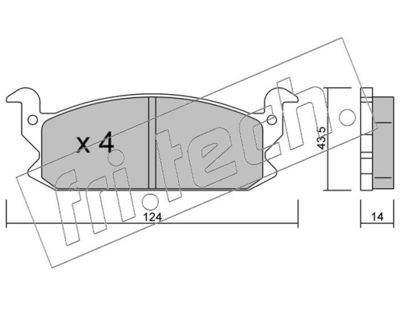 Колодки тормозные дисковые передние BESER 3890