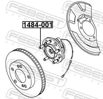 Шпилька ступицы SSANGYONG 4143009002